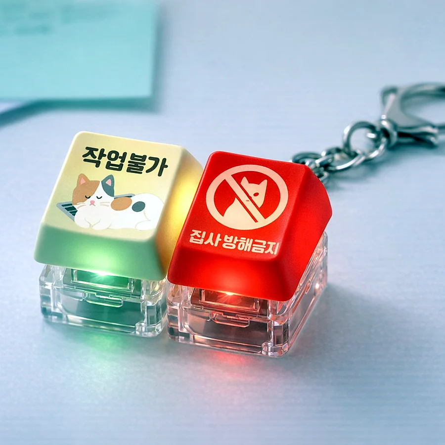 LED 키캡 키링
