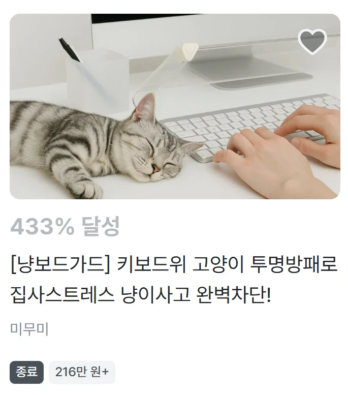 2차 · 더 튼튼해진 가드 와디즈 화면